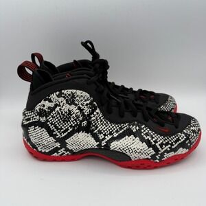 Nike Air Foamposite One‎ Snakeskin Red Black Mens Shoes Size 9.5